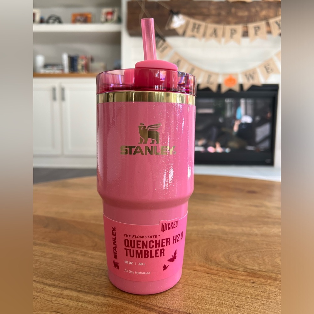 Stanley x Wicked 20 oz Stainless Steel H2.0 Flowstate Quencher Tumbler- Glinda